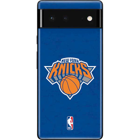 NBA New York Knicks Distressed Google Pixel 6 Skin
